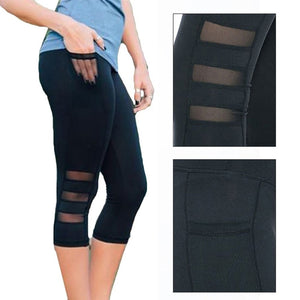 Calf-length High Waist Capri Pants *Black Only*