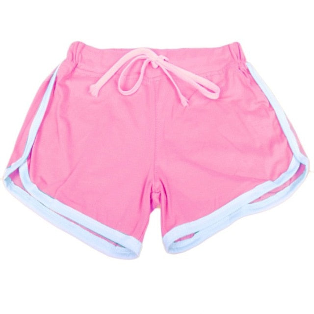 Fitness/Yoga High Waist Shorts, Cotton, Cycling Shorts