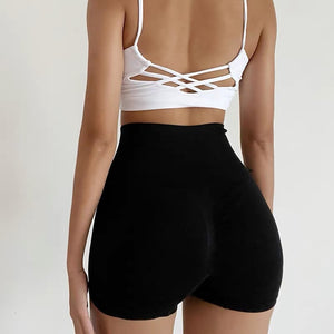 Seamless Smiling-Face, High Waist, Quick Dry Shorts