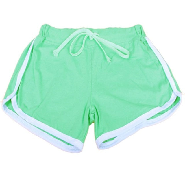 Fitness/Yoga High Waist Shorts, Cotton, Cycling Shorts