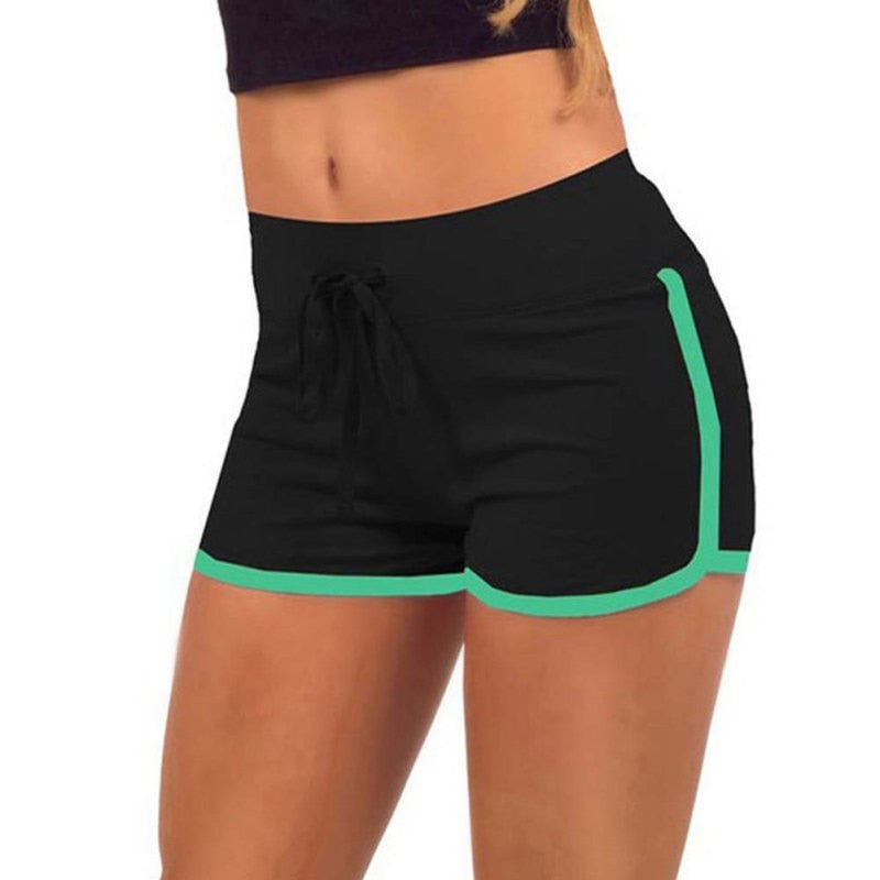 Fitness/Yoga High Waist Shorts, Cotton, Cycling Shorts