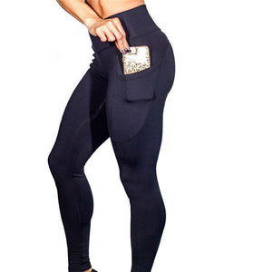 Pocket Push Up High Waist Leggings *Black Only*